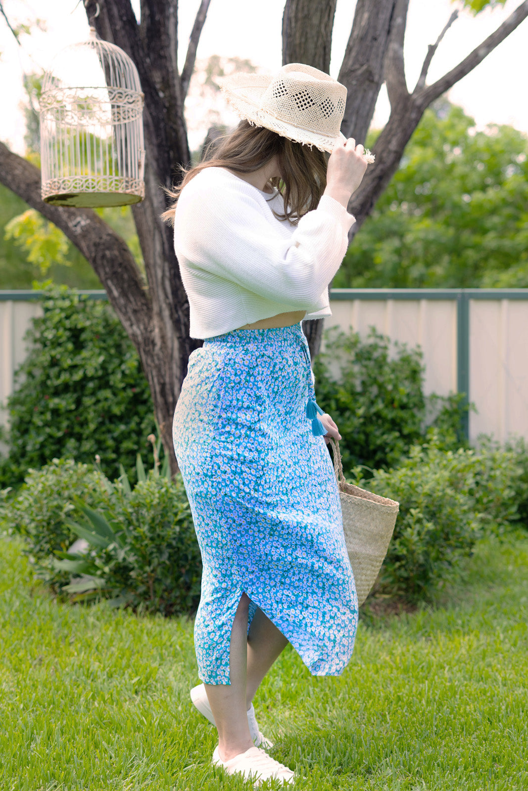 Aqua Dreams - Boho Skirt